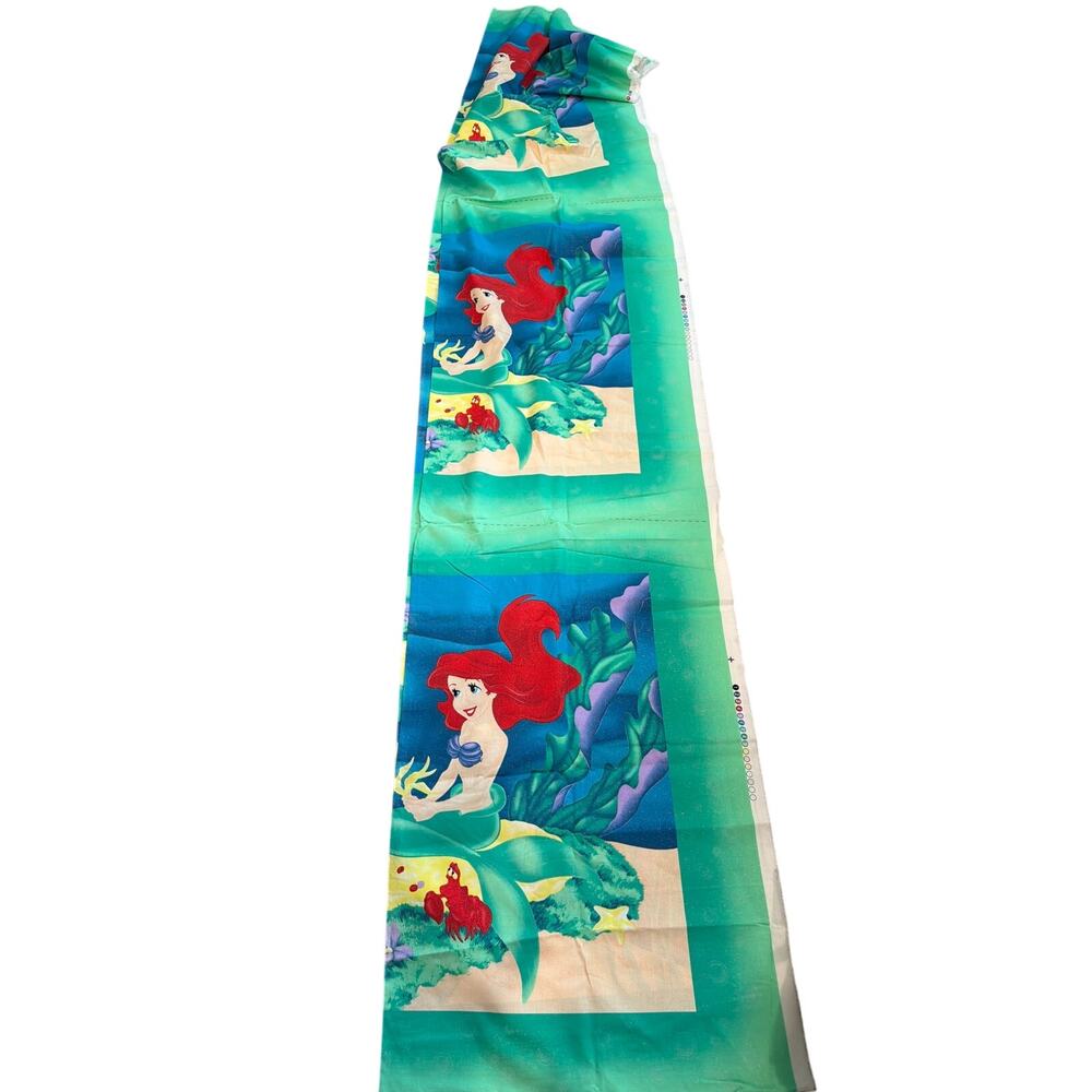 New Little mermaid cotton fabric for 6 small blankets 46x216”